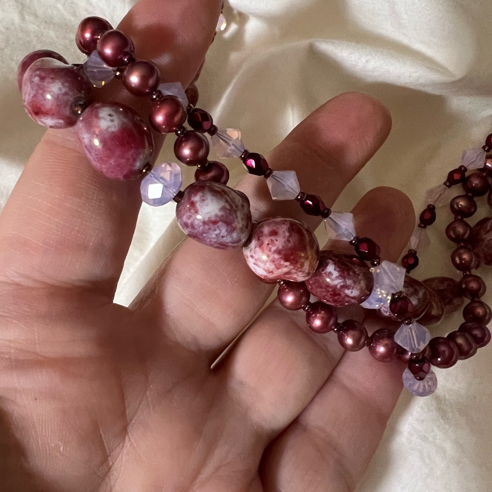 Shades of Purple Beaded Necklace